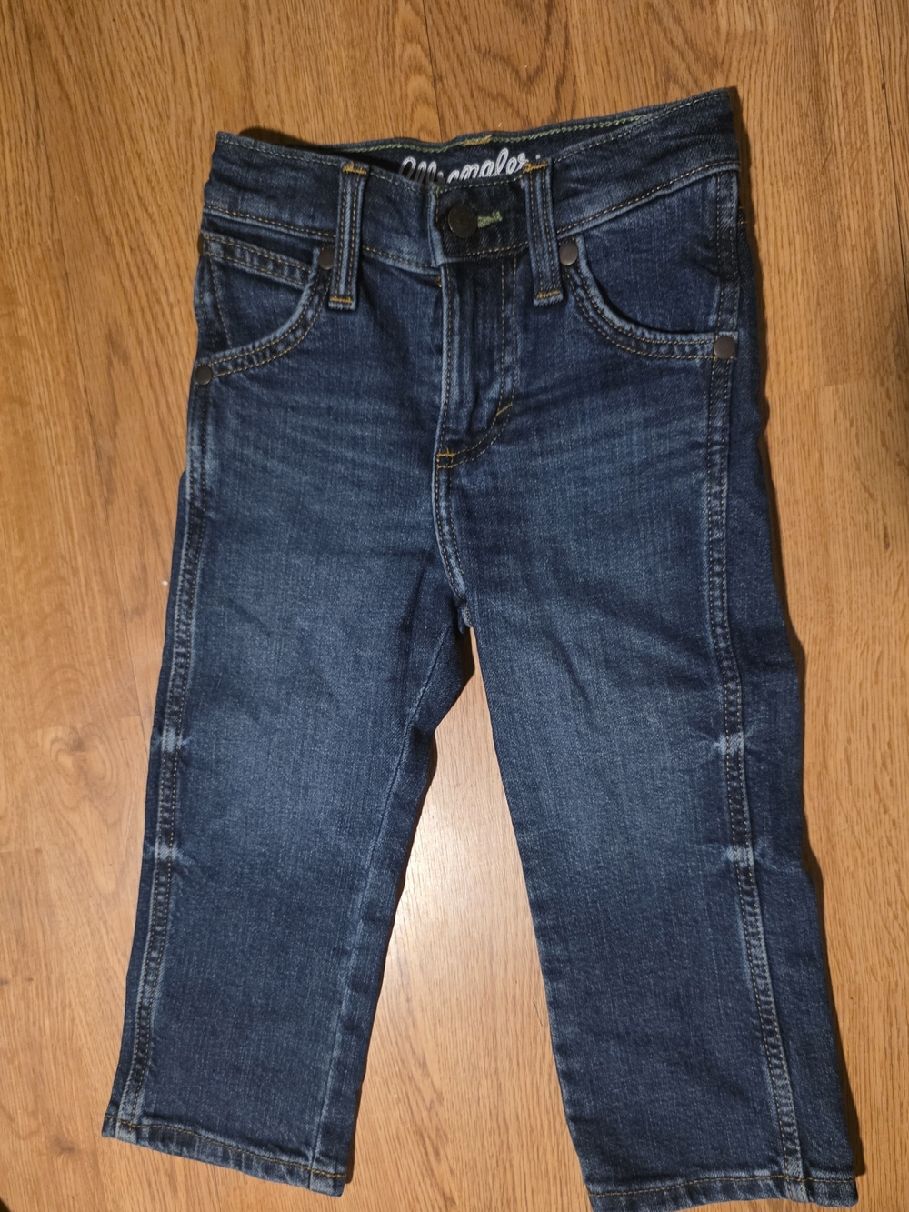 Wrangler Boy's Retro Slim Straight Leg Jean Boys Size 3T Blue